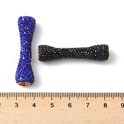 Rhinestone Clay Pave Brass Beads&nbsp;KK-P305-10G
