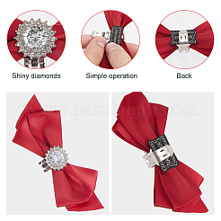 Polyester Bowknot Shoe Decorations&nbsp;AJEW-WH0348-227