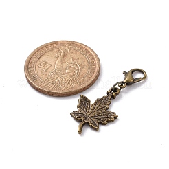 Maple Leaf Alloy Pendants Decorations Set&nbsp;HJEW-JM00819
