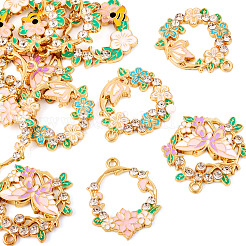 16Pcs 4 Styles Rack Plating Alloy Enamel Pendants&nbsp;FIND-TA0005-62