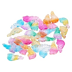 Spray Painted Glass Pendants&nbsp;GGLA-BC0001-003