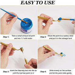 2Pcs 2 Styles Aluminum Liquid Writing Pen&nbsp;AJEW-GF0012-83B