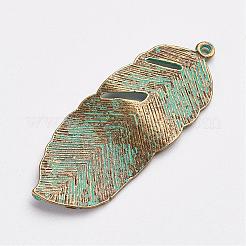 Tibetan Style Alloy Pendants&nbsp;PALLOY-F187-05ABG