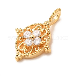Brass Rhinestone Pendants&nbsp;RB-CBAFDDC-04G