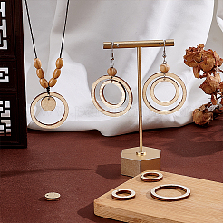 50Pcs DIY Crafts Plywood Pendants for Earrings&nbsp;FIND-PH0028-72