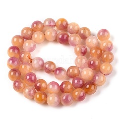Dyed Natural White Jade Beads Strands&nbsp;G-T138-8mm-210-31