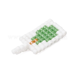 12Pcs Glass Seed Beaded Pendants&nbsp;PALLOY-MZ00984