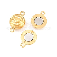 304 Stainless Steel Magnetic Clasps with Loops&nbsp;STAS-P452-04B-G