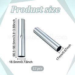 12Pcs Iron Camping Tent Pole Repair Splint Tube&nbsp;IFIN-BC0001-25C