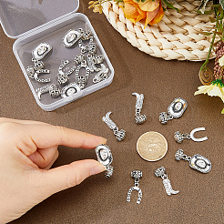 18Pcs 3 Styles Alloy European Dangle Charms&nbsp;PALLOY-FH00197