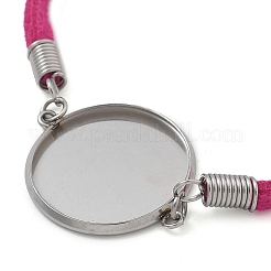 Faux Suede Double Cord Bracelet Making&nbsp;LS-STAS-M084-10P-05