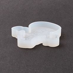 Christmas Theme DIY Snowman Pendant Silicone Molds&nbsp;DIY-K054-09