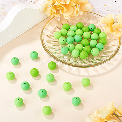 40Pcs 4 Colors Round Silicone Focal Beads&nbsp;SIL-TAD0001-02C