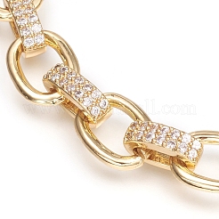 Brass Cable Chains Bracelets&nbsp;BJEW-I286-01G