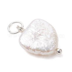 Natural Baroque Keshi Pearl Pendants&nbsp;PALLOY-JF05177