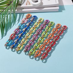 Handmade Opaque Acrylic Cable Chains&nbsp;AJEW-JB00890