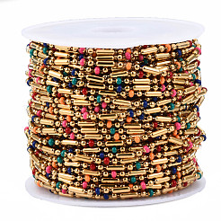 304 Stainless Steel & Enamel Ball Chains&nbsp;CHS-Q004-006-NF
