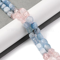 Natural Aquamarine & Rose Quartz Beads Strands&nbsp;G-L610-B04-B01