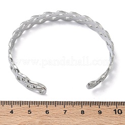 304 Stainless Steel Cuff Bangles for Women&nbsp;BJEW-A160-04P