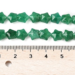 Dyed Natural Malaysia Jade Star Beads Strands&nbsp;G-Z080-A01-05