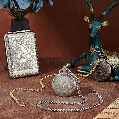2Pcs 2 Style Iron Clip Pocket Watch Chain&nbsp;DIY-UN0003-62