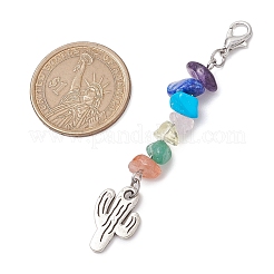 Natural Gemstone Chips Pendant Decorations&nbsp;HJEW-JM02589