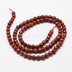 Natural Red Jasper Beads Strands&nbsp;X-G-D840-50-4mm