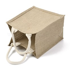 Jute Tote Bags Soft Cotton Handles Laminated Interior&nbsp;ABAG-F003-05