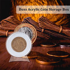 12 Boxs Acrylic Coin Storage Box&nbsp;AJEW-OC0014-17A