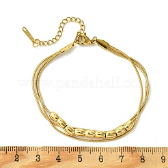 304 Stainless Steel Multi-strand Bracelets&nbsp;BJEW-G733-02G