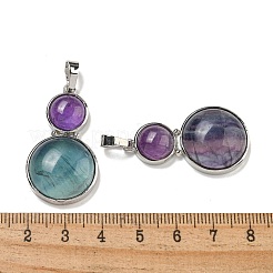 Natural & Synthetic Mixed Gemstone Pendants&nbsp;G-G147-06P