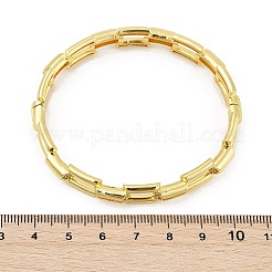 Brass Micro Pave Clear Cubic Zirconia Bangles&nbsp;BJEW-S168-01G