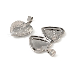 316 Stainless Steel Locket Pendants&nbsp;STAS-K321-24P