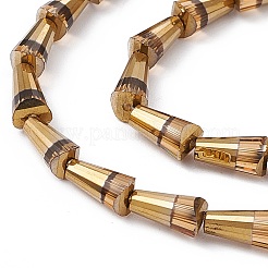 Electroplate Glass Beads Strands&nbsp;EGLA-L034-HR