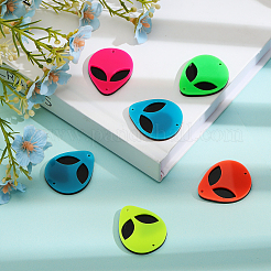 20Pcs 5 Colors Opaque Acylic Connector Charms&nbsp;SACR-CA0001-19