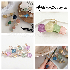 Opaque Resin Cabochons Accessories for Jewelry Making&nbsp;RESI-CA0001-10