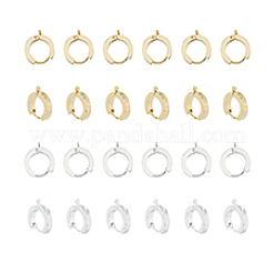 24Pcs 2 Colors 201 Stainless Steel Huggie Hoop Earrings Findings&nbsp;STAS-DC0015-46