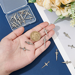 24Pcs 4 Styles 304 Stainless Steel Pendants&nbsp;STAS-UN0060-02