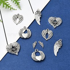 50Pcs 5 Styles Tibetan Style Alloy Pendants&nbsp;TIBEP-YW0001-85