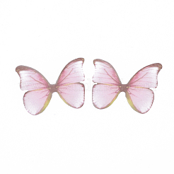 Two Tone Polyester Fabric Wings Crafts Decoration&nbsp;FIND-S322-012A