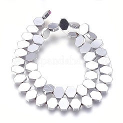 Electroplated Non-magnetic Synthetic Hematite Beads Strands&nbsp;G-P392-K