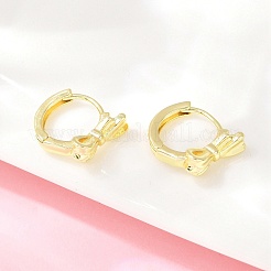 Brass Hoop Earrings&nbsp;EJEW-D348-15G