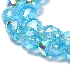 Electroplate Glass Beads Strands&nbsp;EGLA-D030-04D
