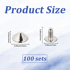 100Pcs Alloy Rivets&nbsp;FIND-GF0008-57P