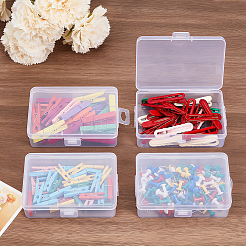 12Pcs Transparent Plastic Storage Boxes&nbsp;CON-CN0001-43