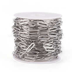 304 Stainless Steel Paperclip Chains&nbsp;CHS-CJC0001-03P