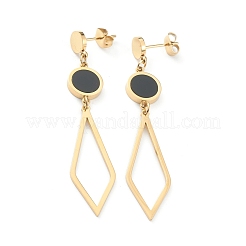 Ion Plating(IP) 304 Stainless Steel Stud Earrings&nbsp;EJEW-P191-08