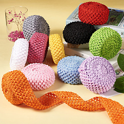 2 Rolls 2 Sizes Polyester Elastic Ribbon&nbsp;EW-TA0001-02G