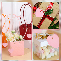 100Pcs Lace Edged Heart Paper Gift Tags&nbsp;CDIS-CP0001-01A