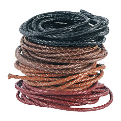 10 Yards 4 Colors Braided Leather Cord&nbsp;WL-TA0001-03